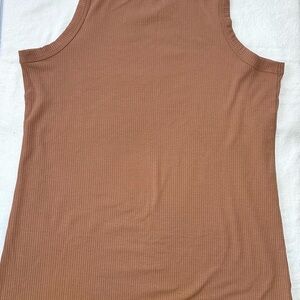 Torrid Soft Fit Brown Fitted Tank Top